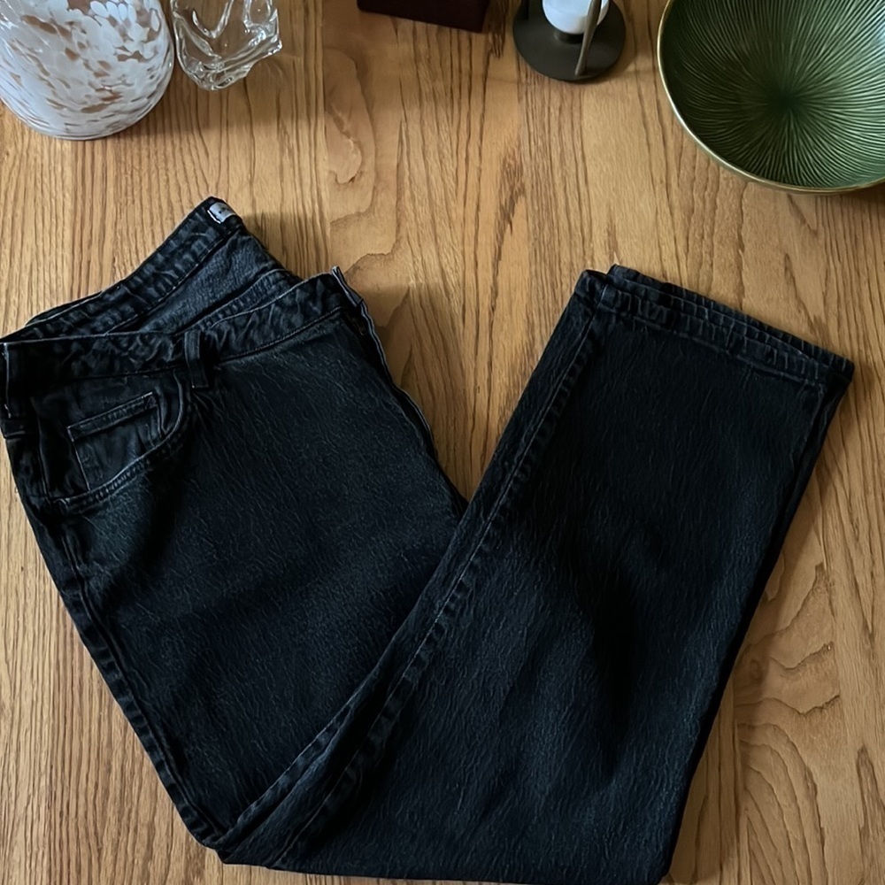 Rider Jeans Women's 24 W Eased Black Denim 24W Petite Pants